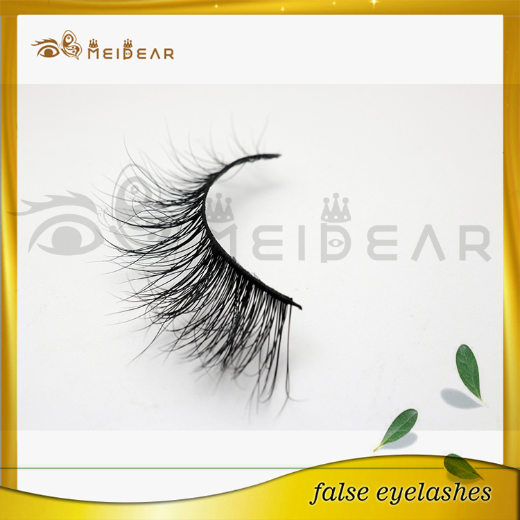 Private labeling short to long real Sibeiran mink lashes 3d